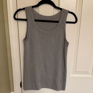 Silver Shimmerimg Tank Top